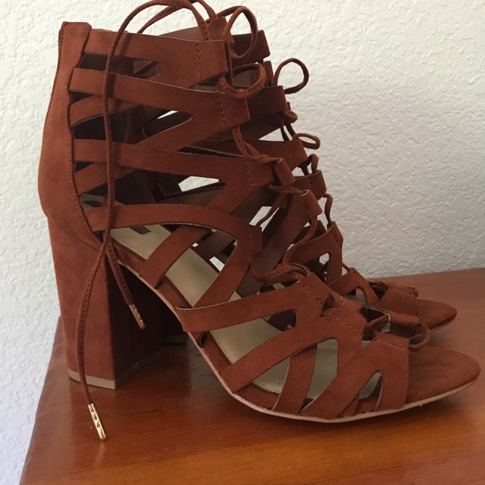 High heeled sandals